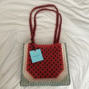 Cynthia Rowley New York Beaded Tote Bag